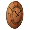 NeXtime klok 3113br Wood Round, Ø50 cm, Sieninis, Rudas
