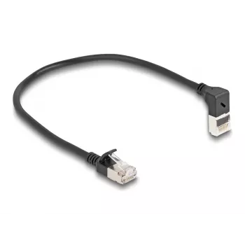 DeLOCK tinklo kabelis RJ45 Cat.6A 0,25 m juodas