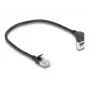 DeLOCK tinklo kabelis RJ45 Cat.6A 0,25 m juodas