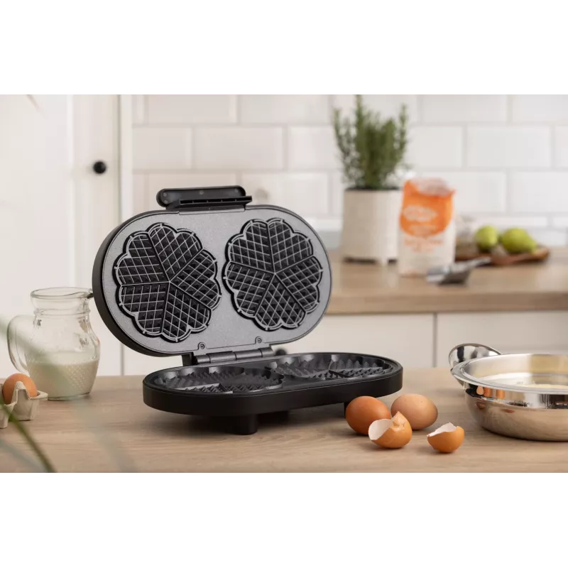 Vaflinių keptuvė GORENJE WM1200B juoda, 1200 W