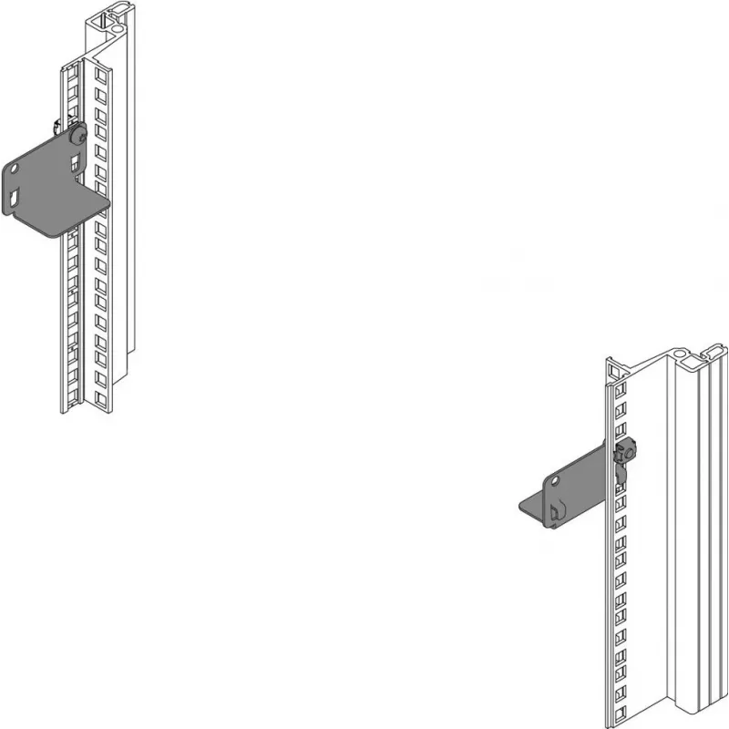 Schroff Slide Rail Short 15KG (2PC) (27230184)