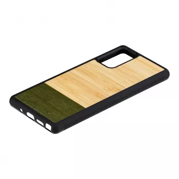 Apsauginis telefono dėklas Man and Wood Galaxy Note 20 — bambukų miško juoda