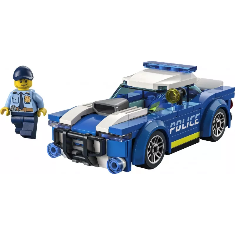 LEGO 60312 City Police Car Toy for Kids 5 Plus Years Old with Officer Minifigure Small Gift Idea Adventures Series Chase Vehicle Building Set Singl