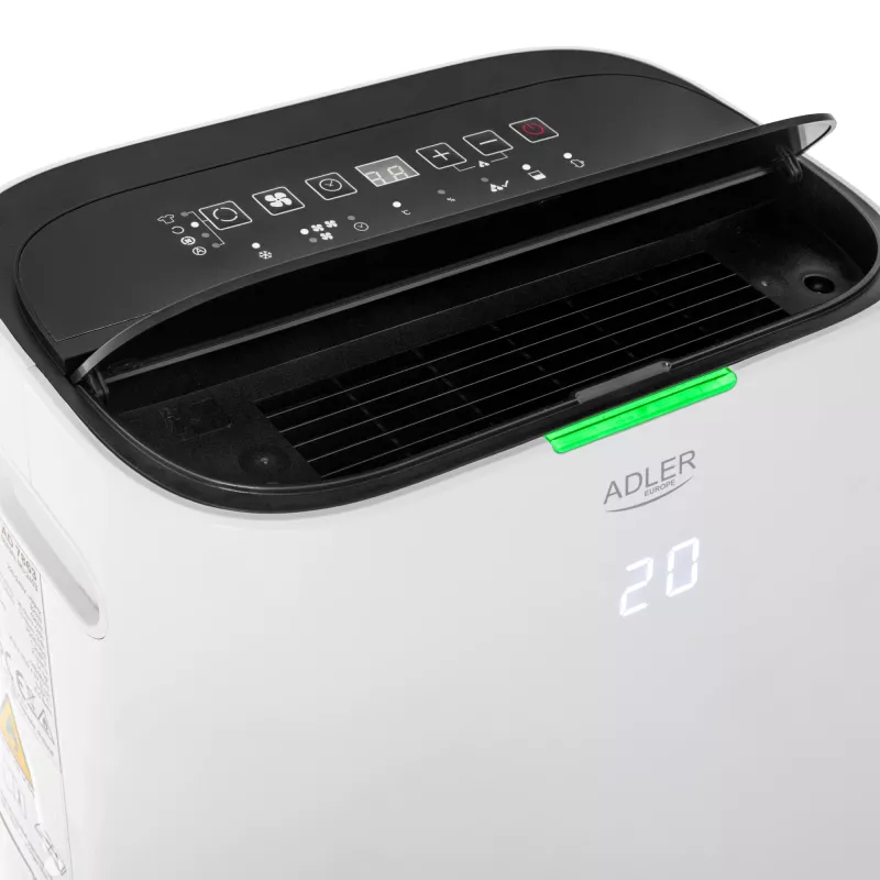 Adler 2-in-1 oro sausintuvas ir oro valytuvas | AD 7863 | Galia 420 W | Tinka patalpoms iki 140 m³ | Vandens talpyklos talpa 6,5 L | Balta
