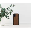 Išmaniojo telefono apsauginis dėklas iš medžio ir vyriškos rankos „Samsung Galaxy S20+“ — „Koala Juoda“