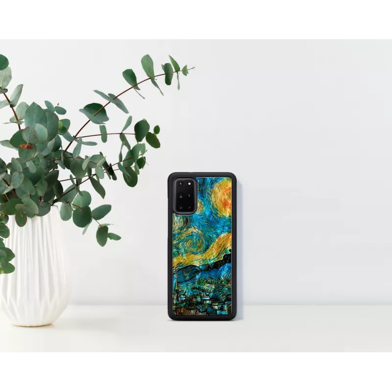 Apsauginis telefono dėklas iKins Samsung Galaxy S20+ — žvaigždėtos nakties juodas