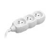 Tracer PowerCord ilgintuvas su 3 lizdais, 3 m, baltas