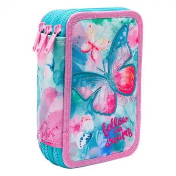 Penalas CoolPack Jumper 3 DREAMS F067654 – trijų aukštų, kelių skyrių mokyklinis penalas