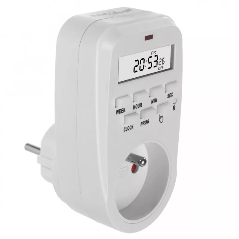 Skaitmeninis laikmačio jungiklis GreenBlue GB362 — programuojamas laikmatis elektros prietaisams, modelis GB362