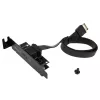 Akasa Low Profile PCI Bracket Adapter USB 3.1 Type C - juodas - Adapteris - Skaitmeninis/duomenų