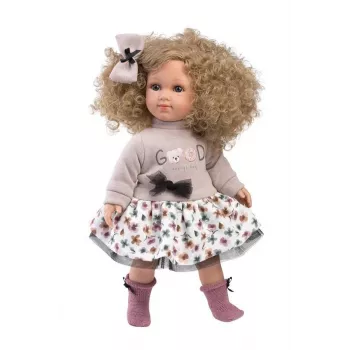 Lėlė Llorens Elena 35 cm — minkštas kūnas, rankomis tapytas veidas ir galūnės
