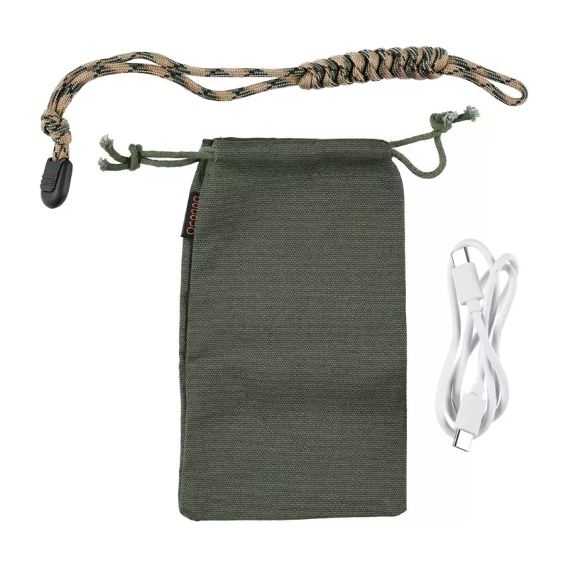 Elektrinis šildytuvas Ocoopa UT3201 Camouflage — nešiojamasis keraminis patalpų šildytuvas su 10 000 mAh išorine baterija ir iki 18 val. veikimo trukme