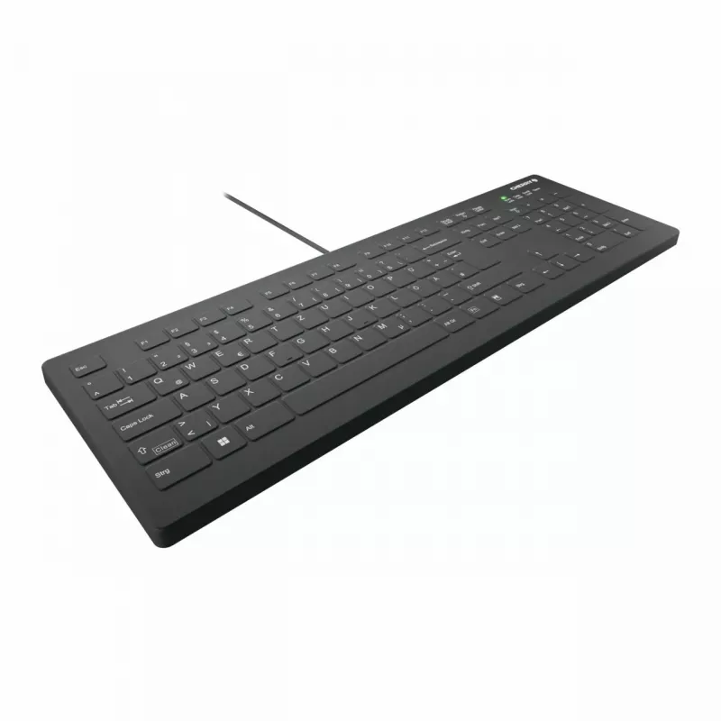 Klaviatūra CHERRY AK-C8112 Medical USB QWERTZ vokiška juoda balta pilno dydžio