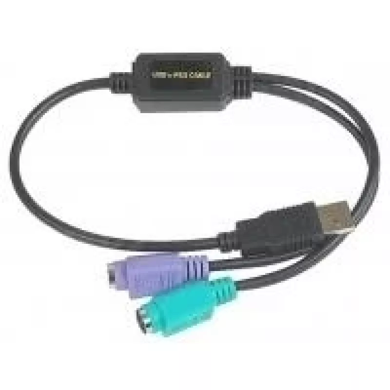 Datalogic ADP-203 Pleišto į USB adapteris - 0.5 m - 2x 6 kontaktų Mini-DIN - USB A - Juoda (90ACC1903)