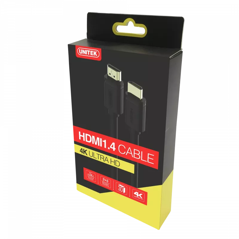 UNITEK Y-C138M HDMI laidas 2 m HDMI A tipo (standartinis) juodas