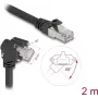 DeLOCK tinklo kabelis juodas 2 m Cat6 S/FTP RJ-45