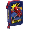 Penalas Kids Euroswan su 2 užtrauktukais ir priedais Spiderman raudonai mėlynas