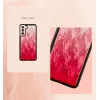 Telefono dėklas iKins, skirtas Samsung Galaxy S21+ — rožinis ežeras su juodais akcentais