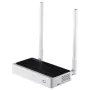 Stalinis maršrutizatorius TOTOLINK N300RT — vienos juostos 2,4 GHz Wi‑Fi 4, 300 Mbps, 5x RJ-45 Fast Ethernet prievadai, 2 išorinės 5 dBi antenos