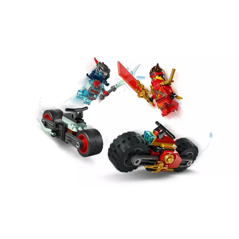 LEGO rinkinys NINJAGO 71838 Kai Motorcycle Speed Race — 79 dalys, 2 minifigūrėlės, amžius 6+, matmenys 40×30×90 mm