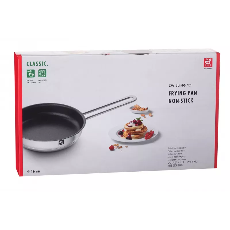 Universali keptuvė ZWILLING Pico Round 16 cm, nerūdijantis plienas, neprideganti, tinkama orkaitei ir indaplovei
