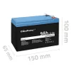 baterija LiFePO4 Lithium Iron Phosphate 12.8V 9Ah 115.2Wh