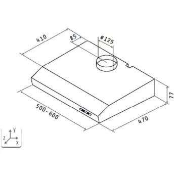 Gartraukis Respekta DH 640 IXL, metalinis filtras, triukšmo lygis 65 dB