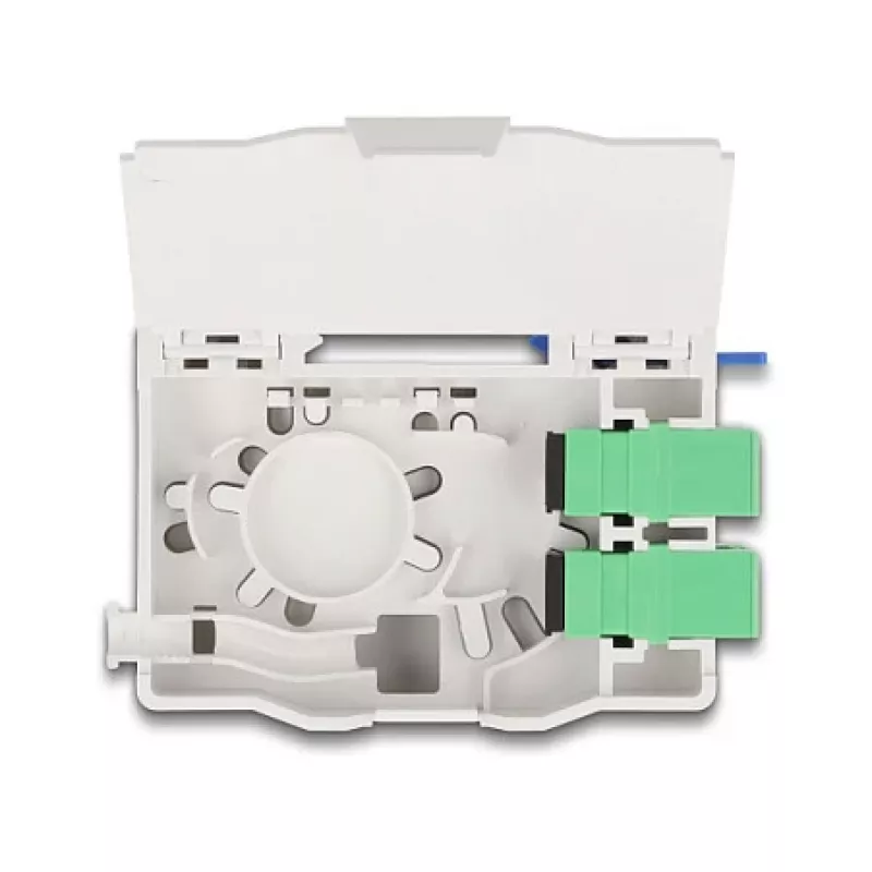 Optinio pluošto jungčių dėžutė DeLOCK 88097 SC Simplex balta
