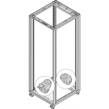 SCHROFF Lenkrollen - LENKROLLEN SET 200KG 50D 4 vnt. (27230067)