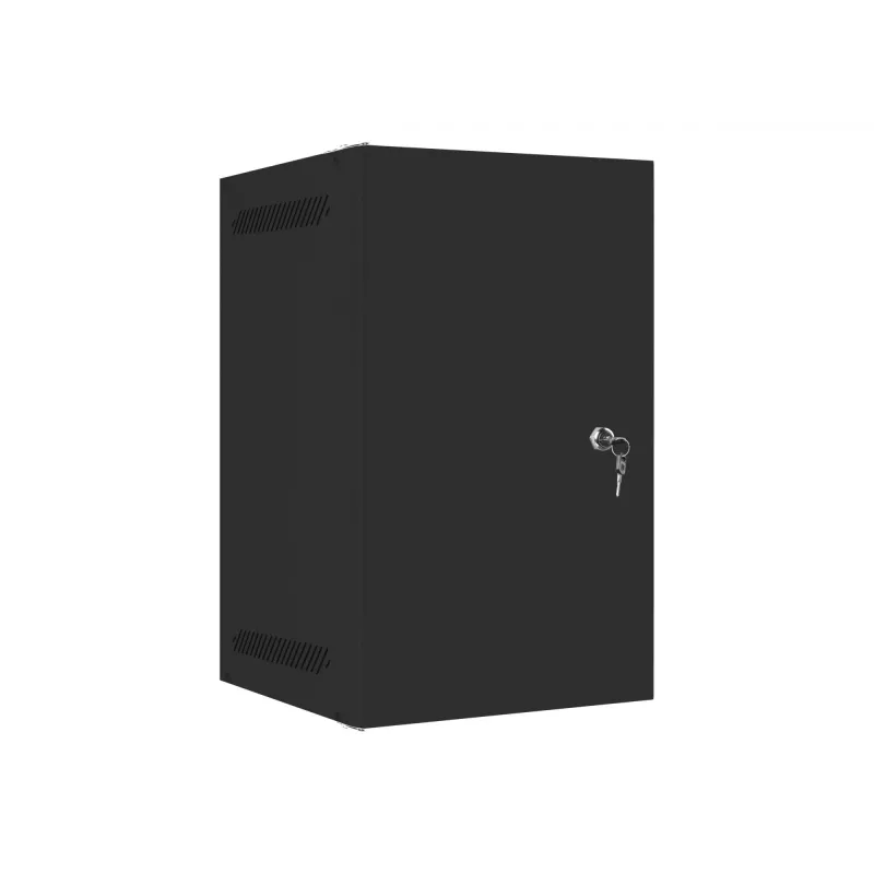 Prie sienos tvirtinamas tinklo stovas LANBERG WF10-2309-00B — 9U, 280×469×310 mm, IP20, juodas