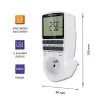 Elektroninis laikmatis QOLTEC PC0628 su LCD ekranu, 24 valandų atgalinė atskaita
