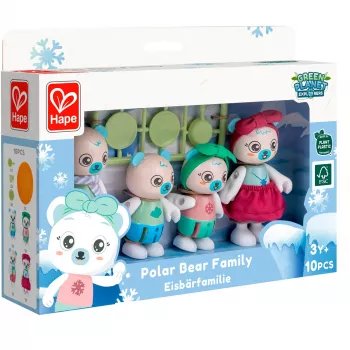 Hape poliarinės meškos šeimos žaislinė figūrėlė