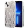 Karl Lagerfeld KLHCP14MLMNMS iPhone 14 Plus 6.7 kietas dėklas sidabrinis/sidabrinis Liquid Glitter Monogram