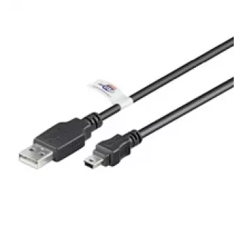 LogiLink USB ilginimo laidas USB A tipo, 4 kontaktų (M) mini USB B tipo, 5 kontaktų (M) 1,8 m (USB Hi-Speed U)