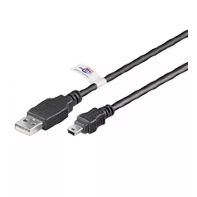 LogiLink USB ilginimo laidas USB A tipo, 4 kontaktų (M) mini USB B tipo, 5 kontaktų (M) 1,8 m (USB Hi-Speed U)