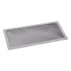 Dulkių filtras DEMCiflex 0323 — pakaitinis kompiuterio dulkių filtras, 125,2 × 248,5 mm, juodas/pilkas