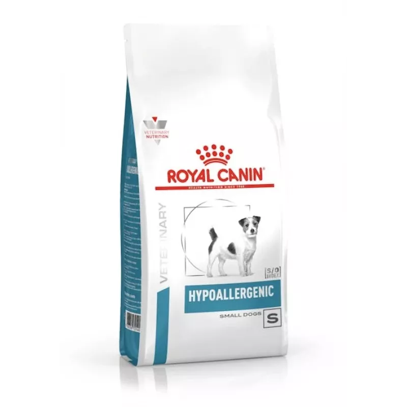 Sausas šunų maistas Royal Canin Hypoallergenic Small Breed 3,5 kg — suaugę maži šunys, baltymai 24%, riebalai 16%