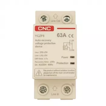 Automatinis grandinės pertraukiklis su savaiminio atsistatymo apsauga CNC EL240302 1P+N 63A 230V
