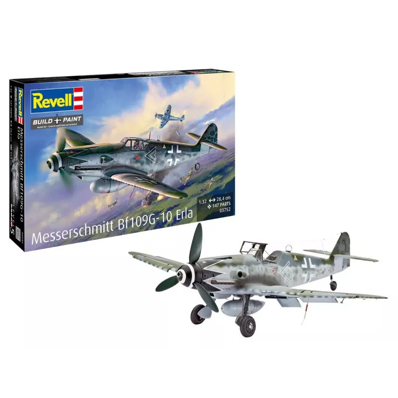 Plastikinis lėktuvo modelis REVELL Messerschmitt Bf109G-10 Erla, mastelis 1:32
