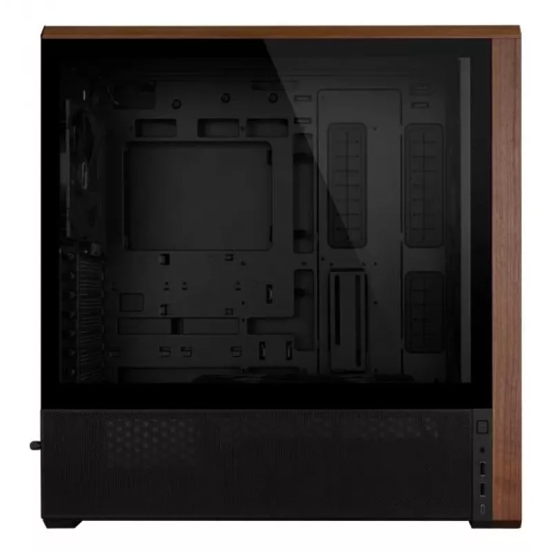 Kompiuterio korpusas Lian Li Lancool LAN217X Midi Tower, juodas, medis