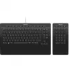 3Dconnexion Pro su skaitmenų klaviatūra klaviatūra Office USB RF Wireless Bluetooth QWERTZ Swiss juoda