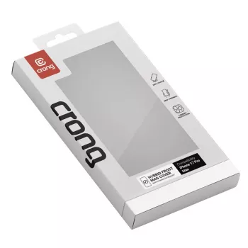 Crong Hybrid Frost MAG dėklas su MagSafe iPhone 17 Pro Max šerkšno juodos spalvos