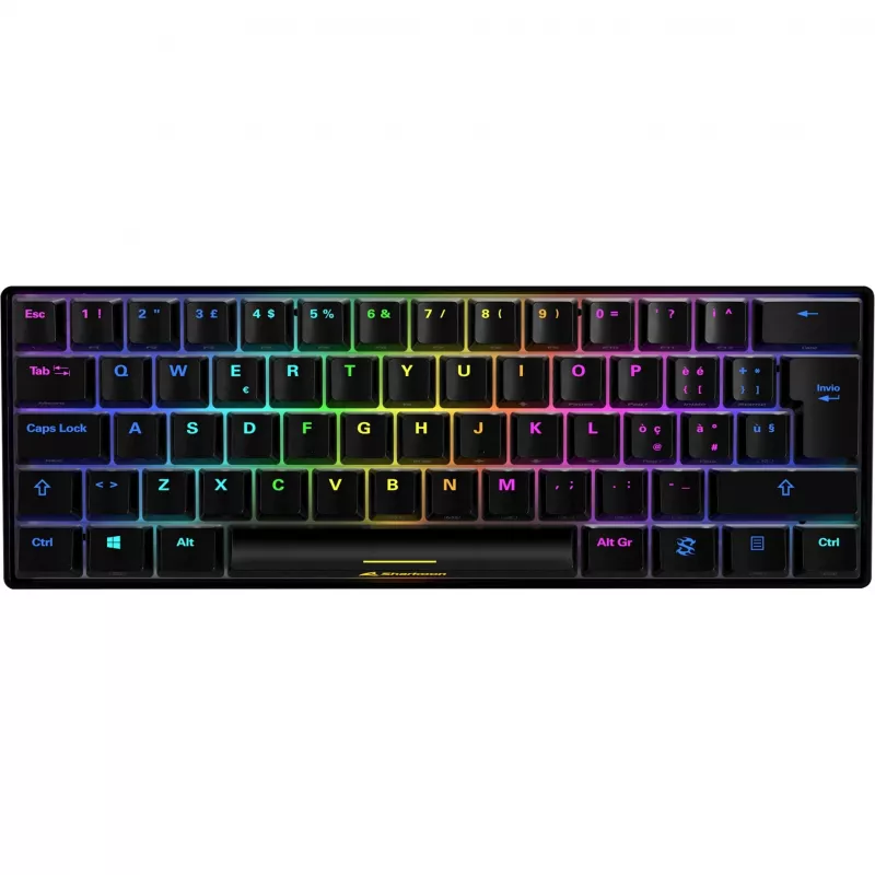 SKILLER SGK50 S4, Gaming Keyboard juoda, IT išdėstymas, Kailh Red