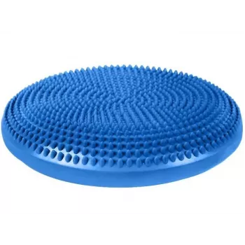 Pripučiamas stabilizavimo pagalvėlė MDH Sensory Balance Disc DRQM3C0CHXUXP, mėlyna, PVC, Ø350 mm, aukštis 60 mm, maks. apkrova 200 kg, su įtvarais