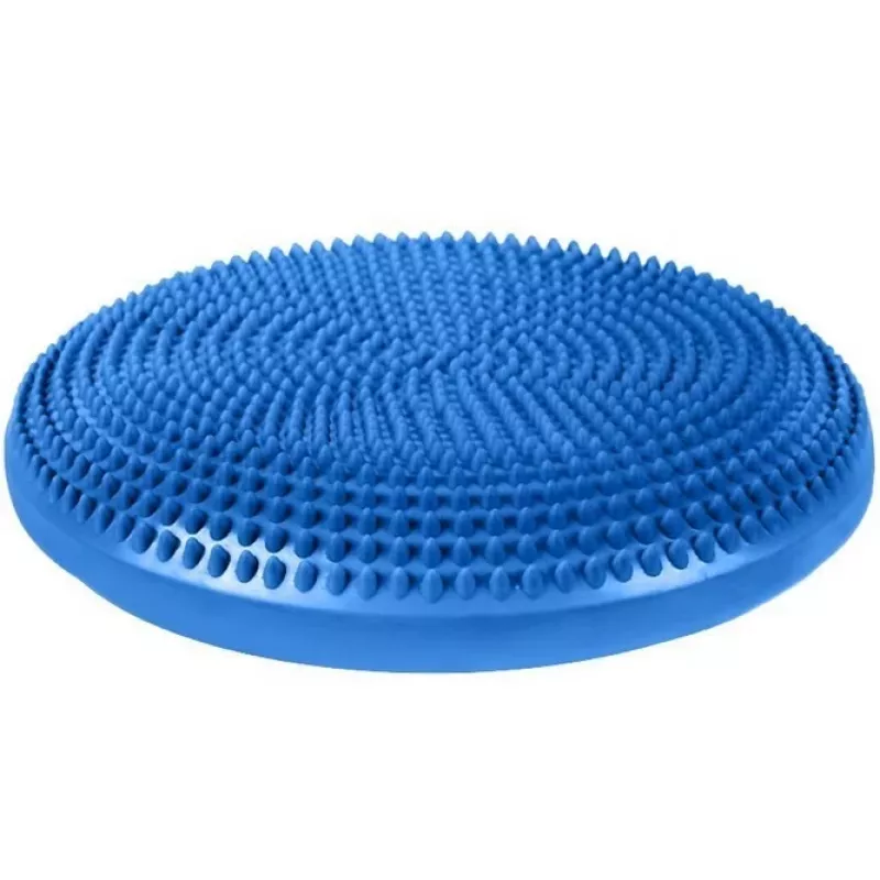 Pripučiamas stabilizavimo pagalvėlė MDH Sensory Balance Disc DRQM3C0CHXUXP, mėlyna, PVC, Ø350 mm, aukštis 60 mm, maks. apkrova 200 kg, su įtvarais