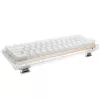 Ducky One 3 Aura balta mini žaidimų klaviatūra, RGB LED - MX-Mėlyna (US)