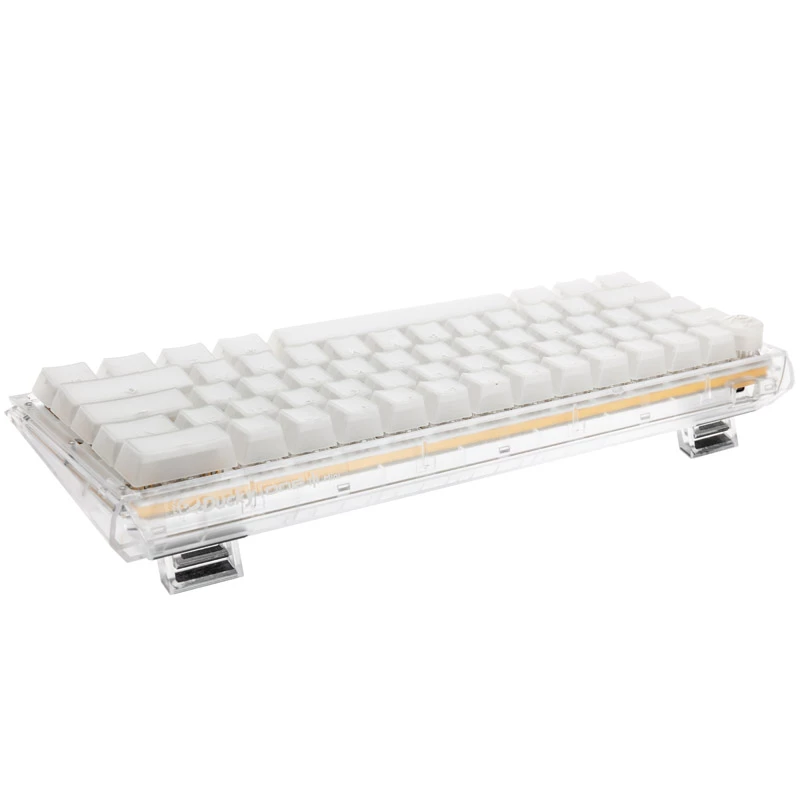 Ducky One 3 Aura balta mini žaidimų klaviatūra, RGB LED - MX-Mėlyna (US)