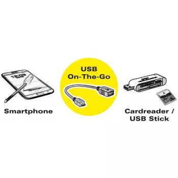 ROLINE USB 3.1 kabelio adapteris, USB Type C - A, ST/BU, OTG, juodas, 0,15 m (11.02.9030)