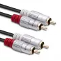 Garso kabelis Qoltec 52337 2 m 2 x RCA juodas