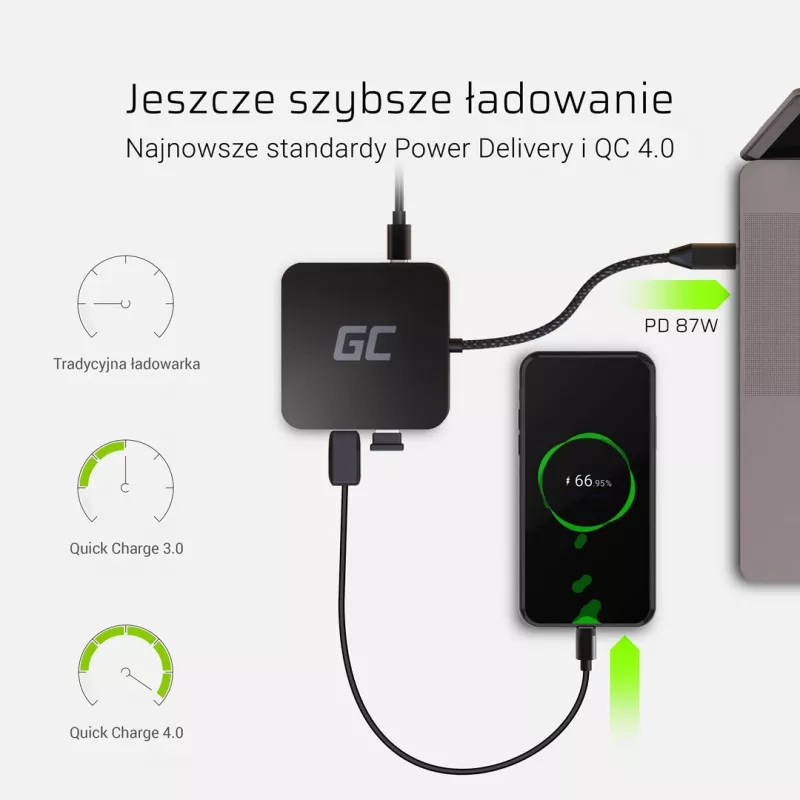 Nešiojamojo kompiuterio dokas Green Cell AK61
